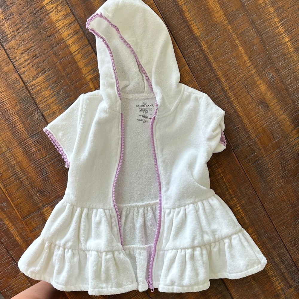 Caden Land Hooded Terry Cloth Cover-Up